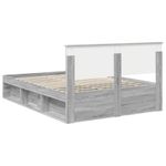 Casa si Gradina - Mobilier - Paturi si accesorii - Paturi - Cadru de pat Gri Sonoma 140 x 190 cm Lemn de pin masiv - Infinity.ro
