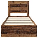 Casa si Gradina - Mobilier - Paturi si accesorii - Paturi - Cadru de pat cu sertar cu headboard cu depozitare Lemn compozit - Infinity.ro