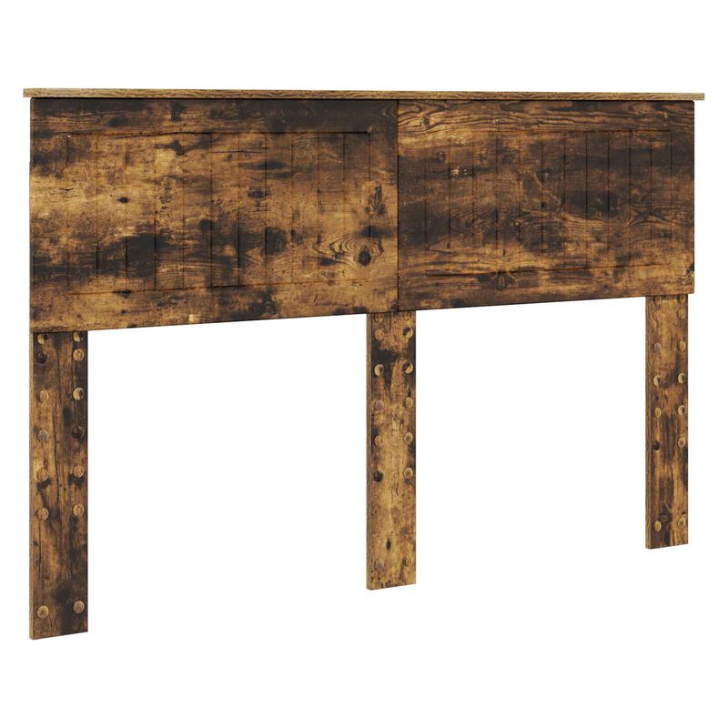 Casa si Gradina - Mobilier - Paturi si accesorii - Paturi - Cadru de pat Stejar fumuriu 140 x 200 cm Lemn de pin masiv - Infinity.ro