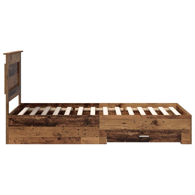 Casa si Gradina - Mobilier - Paturi si accesorii - Paturi - Cadru de pat cu sertar cu headboard cu depozitare Lemn compozit - Infinity.ro