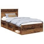 Casa si Gradina - Mobilier - Paturi si accesorii - Paturi - Cadru de pat Lemn vechi 100 x 200 cm Lemn de pin masiv - Infinity.ro