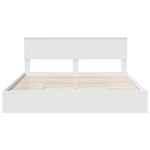 Casa si Gradina - Mobilier - Paturi si accesorii - Paturi - Pat cu storage cu headboard Alb 180 x 200 cm Lemn compozit - Infinity.ro