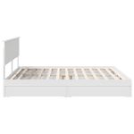 Casa si Gradina - Mobilier - Paturi si accesorii - Paturi - Pat cu storage cu headboard Alb 180 x 200 cm Lemn compozit - Infinity.ro