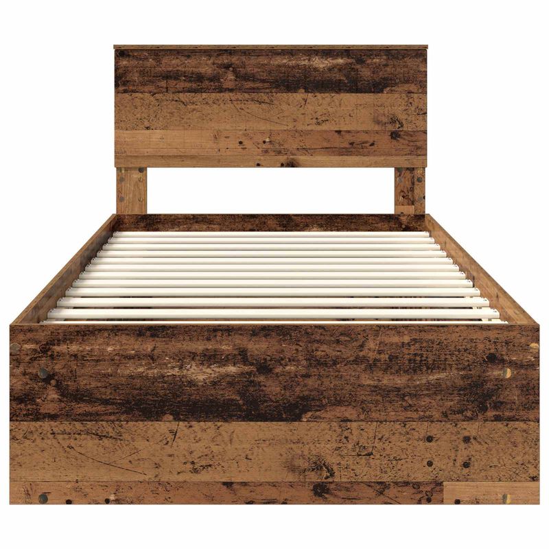 Casa si Gradina - Mobilier - Paturi si accesorii - Paturi - Cadru de pat Lemn vechi 100 x 200 cm Lemn de pin masiv - Infinity.ro