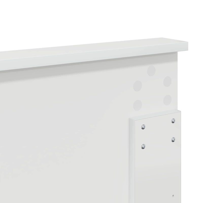 Casa si Gradina - Mobilier - Paturi si accesorii - Paturi - Pat cu storage cu headboard Alb 180 x 200 cm Lemn compozit - Infinity.ro