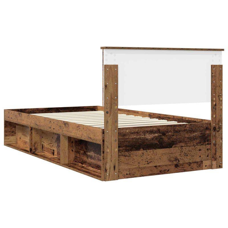 Casa si Gradina - Mobilier - Paturi si accesorii - Paturi - Cadru de pat Lemn vechi 100 x 200 cm Lemn de pin masiv - Infinity.ro