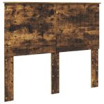 Casa si Gradina - Mobilier - Paturi si accesorii - Paturi - Pat cu storage Stejar fumuriu 135 x 190 cm Lemn compozit - Infinity.ro