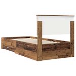 Casa si Gradina - Mobilier - Paturi si accesorii - Paturi - Cadru de pat cu headboard Lemn vechi 90 x 200 cm Lemn compozit - Infinity.ro