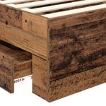 Casa si Gradina - Mobilier - Paturi si accesorii - Paturi - Cadru de pat cu headboard Lemn vechi 90 x 200 cm Lemn compozit - Infinity.ro