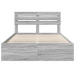 Casa si Gradina - Mobilier - Paturi si accesorii - Paturi - Cadru de pat Gri Sonoma 140 x 200 cm Lemn de pin masiv - Infinity.ro