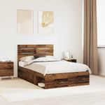Casa si Gradina - Mobilier - Paturi si accesorii - Paturi - Cadru de pat Lemn vechi 120 x 200 cm Lemn de pin masiv - Infinity.ro