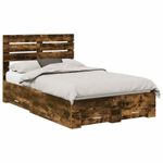 Casa si Gradina - Mobilier - Paturi si accesorii - Paturi - Cadru de pat cu sertar cu headboard cu depozitare Lemn compozit - Infinity.ro
