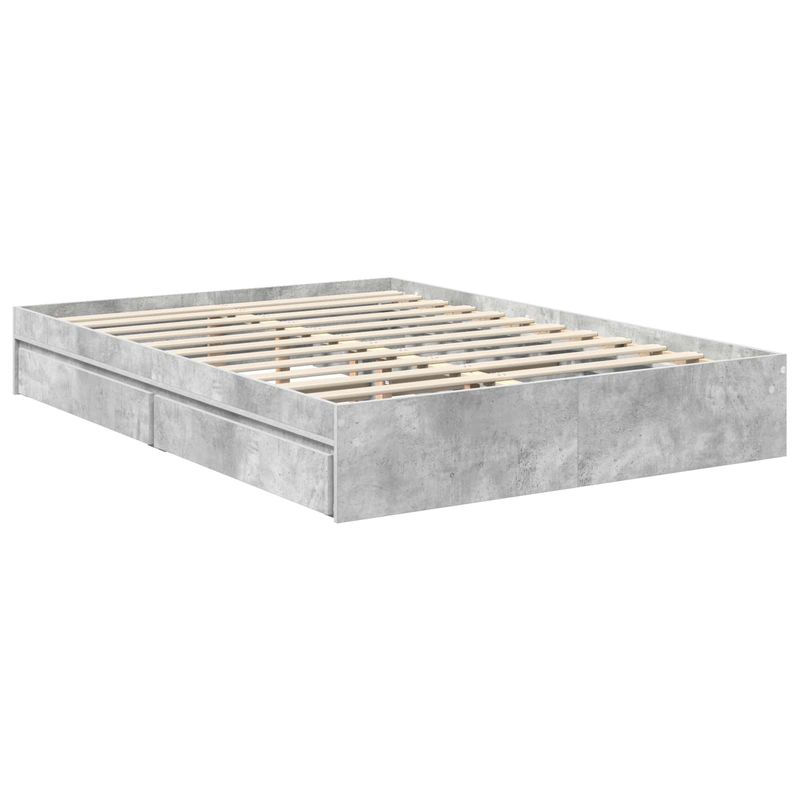 Casa si Gradina - Mobilier - Paturi si accesorii - Paturi - Pat cu storage Stejar Sonoma 140 x 190 cm Lemn compozit - Infinity.ro