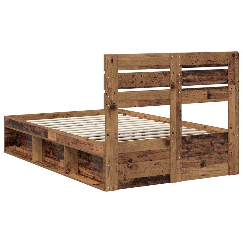 Casa si Gradina - Mobilier - Paturi si accesorii - Paturi - Cadru de pat Lemn vechi 120 x 200 cm Lemn de pin masiv - Infinity.ro