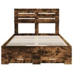 Casa si Gradina - Mobilier - Paturi si accesorii - Paturi - Cadru de pat cu sertar cu headboard cu depozitare Lemn compozit - Infinity.ro