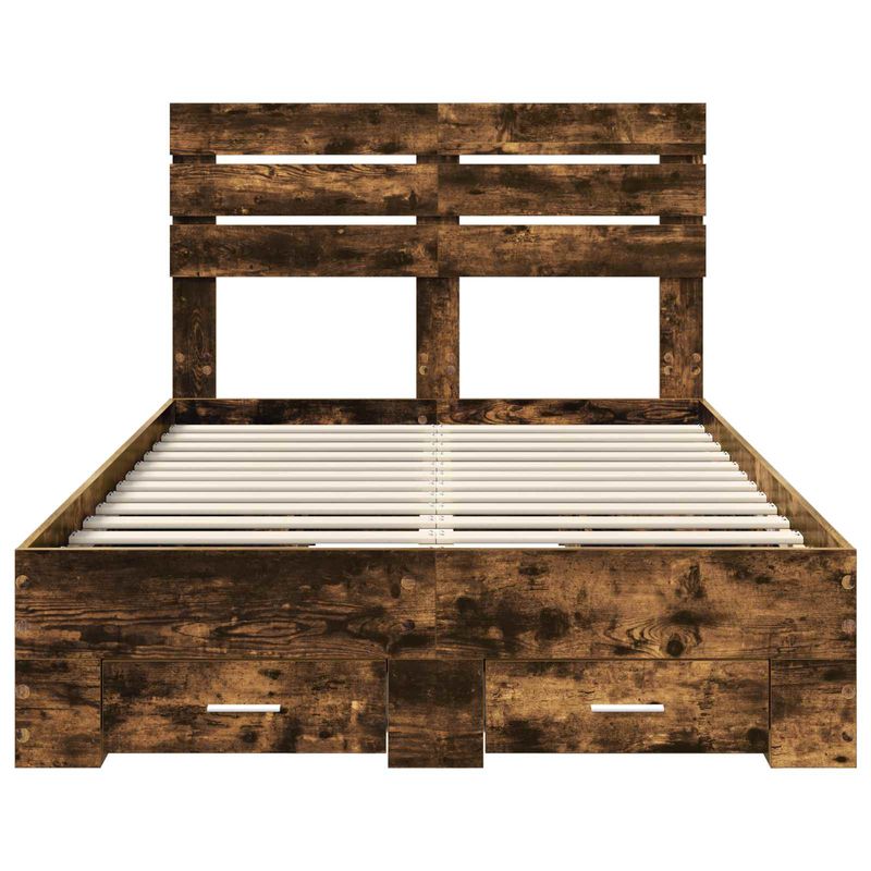 Casa si Gradina - Mobilier - Paturi si accesorii - Paturi - Cadru de pat cu sertar cu headboard cu depozitare Lemn compozit - Infinity.ro