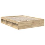 Casa si Gradina - Mobilier - Paturi si accesorii - Paturi - Cadru de pat Stejar Sonoma 150 x 200 cm Lemn de pin masiv - Infinity.ro