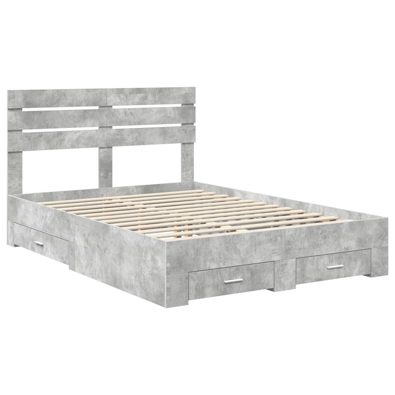 Casa si Gradina - Mobilier - Paturi si accesorii - Paturi - Cadru de pat cu sertar cu headboard cu depozitare Lemn compozit - Infinity.ro