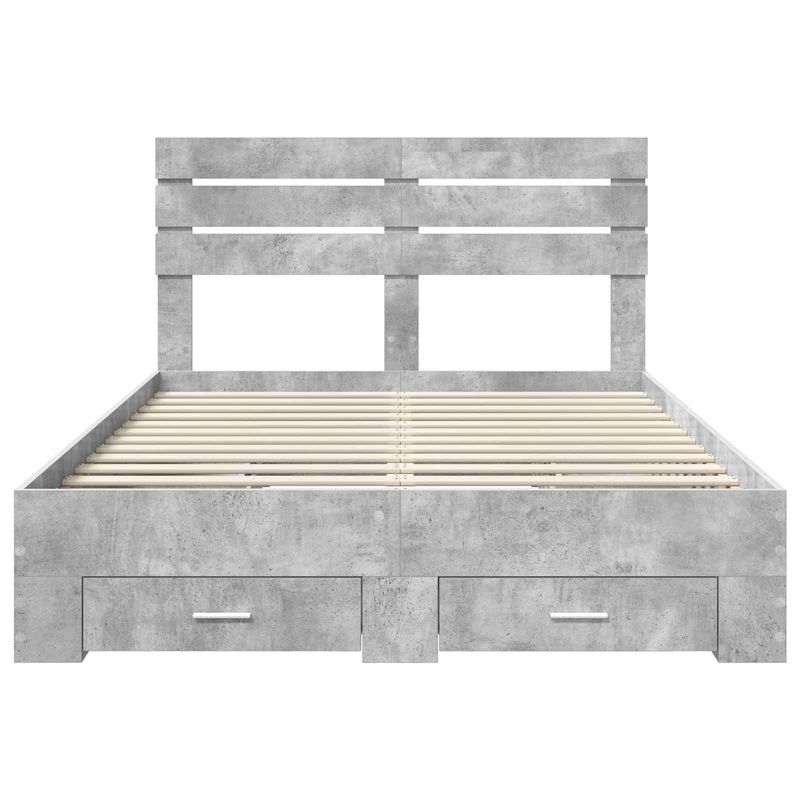 Casa si Gradina - Mobilier - Paturi si accesorii - Paturi - Cadru de pat cu sertar cu headboard cu depozitare Lemn compozit - Infinity.ro