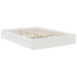 Casa si Gradina - Mobilier - Paturi si accesorii - Paturi - Pat cu storage cu headboard Alb 140 x 200 cm Lemn compozit - Infinity.ro