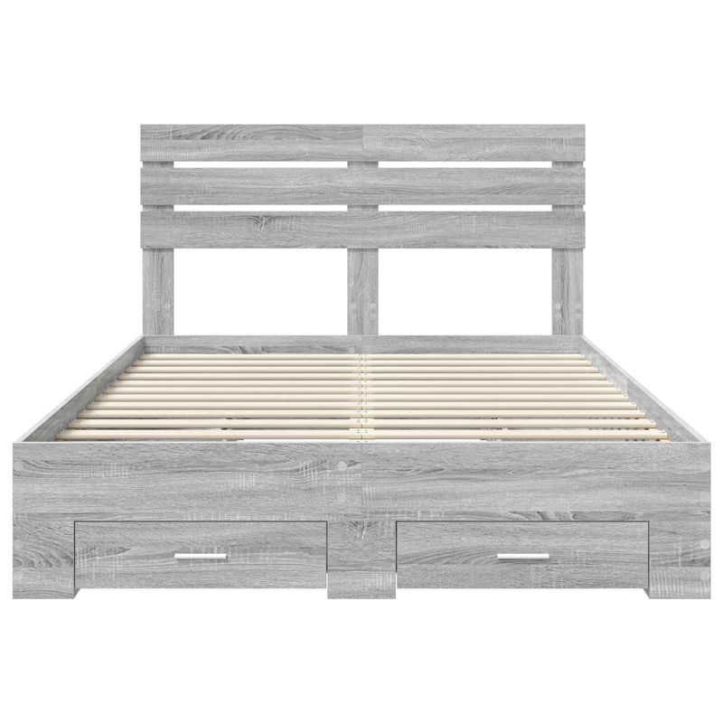 Casa si Gradina - Mobilier - Paturi si accesorii - Paturi - Cadru de pat cu sertar cu headboard cu depozitare Lemn compozit - Infinity.ro