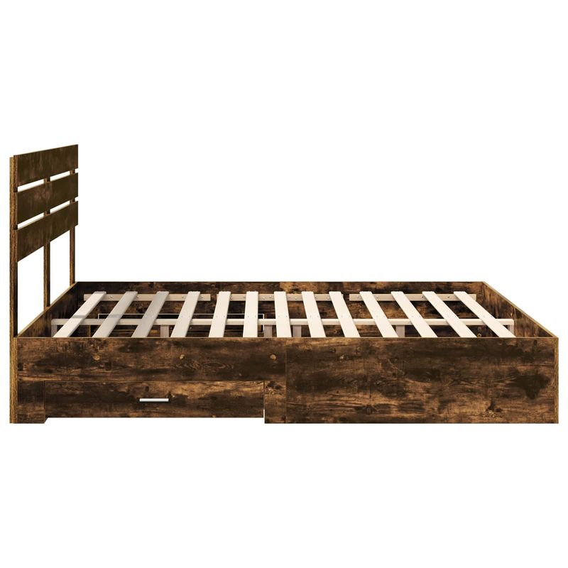 Casa si Gradina - Mobilier - Paturi si accesorii - Paturi - Cadru de pat cu sertar cu headboard cu depozitare Lemn compozit - Infinity.ro