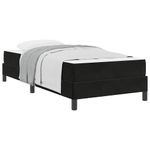 Casa si Gradina - Mobilier - Paturi si accesorii - Paturi - Pat cu arcuri cu saltea Negru 100 x 210 cm tesatura - Infinity.ro