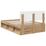 Casa si Gradina - Mobilier - Paturi si accesorii - Paturi - Cadru de pat Stejar artizanal 120 x 200 cm Lemn de pin masiv - Infinity.ro