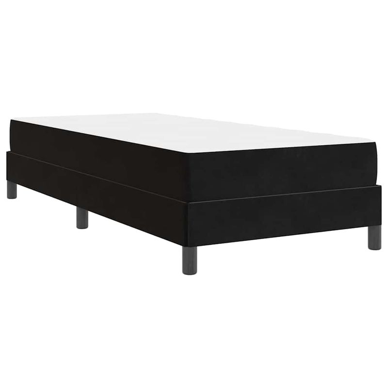 Casa si Gradina - Mobilier - Paturi si accesorii - Paturi - Pat cu arcuri cu saltea Negru 100 x 210 cm tesatura - Infinity.ro