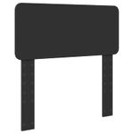 Casa si Gradina - Mobilier - Paturi si accesorii - Paturi - Cadru de pat cu headboard Negru 90 x 200 cm Lemn de pin masiv - Infinity.ro