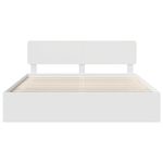 Casa si Gradina - Mobilier - Paturi si accesorii - Paturi - Cadru de pat cu headboard Alb 180 x 200 cm Lemn de pin masiv - Infinity.ro