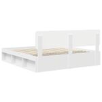 Casa si Gradina - Mobilier - Paturi si accesorii - Paturi - Cadru de pat cu headboard Alb 180 x 200 cm Lemn de pin masiv - Infinity.ro