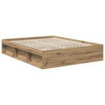 Casa si Gradina - Mobilier - Paturi si accesorii - Paturi - Cadru de pat Stejar artizanal 150 x 200 cm Lemn de pin masiv - Infinity.ro