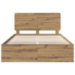 Casa si Gradina - Mobilier - Paturi si accesorii - Paturi - Cadru de pat Stejar artizanal 150 x 200 cm Lemn de pin masiv - Infinity.ro