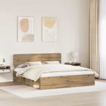 Casa si Gradina - Mobilier - Paturi si accesorii - Paturi - Cadru de pat Stejar artizanal 180 x 200 cm Lemn de pin masiv - Infinity.ro