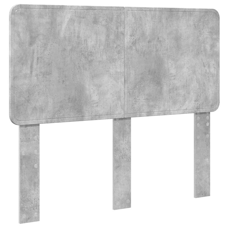 Casa si Gradina - Mobilier - Paturi si accesorii - Paturi - Cadru de pat Gri Concret 135 x 190 cm Lemn de pin masiv - Infinity.ro