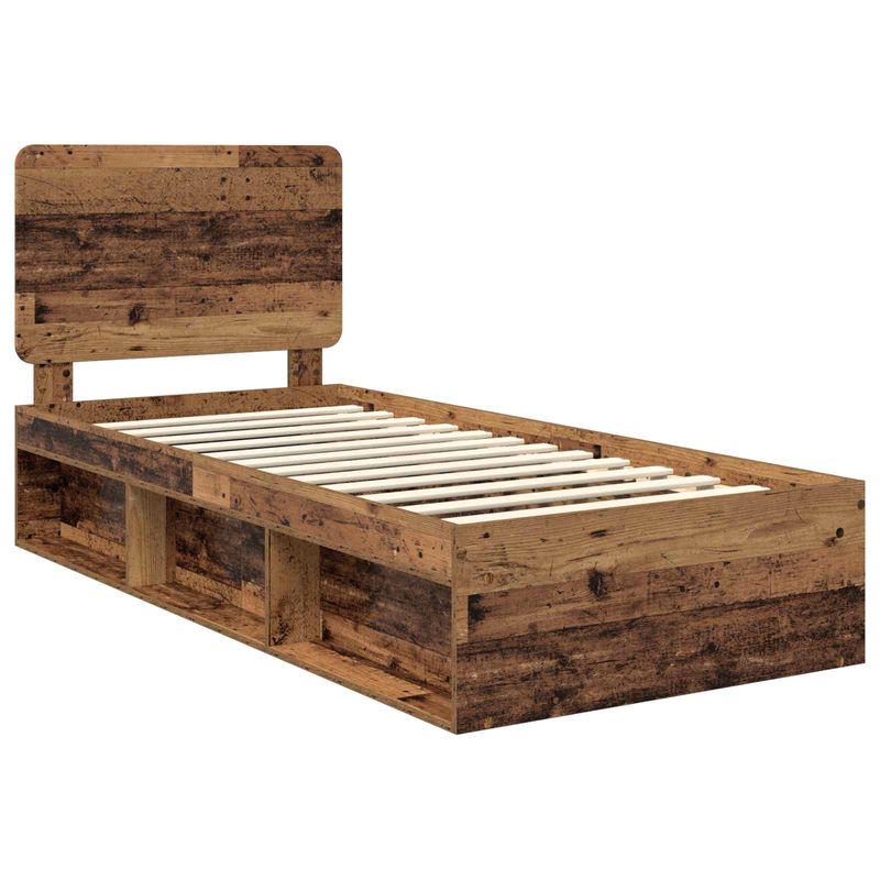 Casa si Gradina - Mobilier - Paturi si accesorii - Paturi - Cadru de pat Lemn vechi 75 x 190 cm Lemn de pin masiv - Infinity.ro