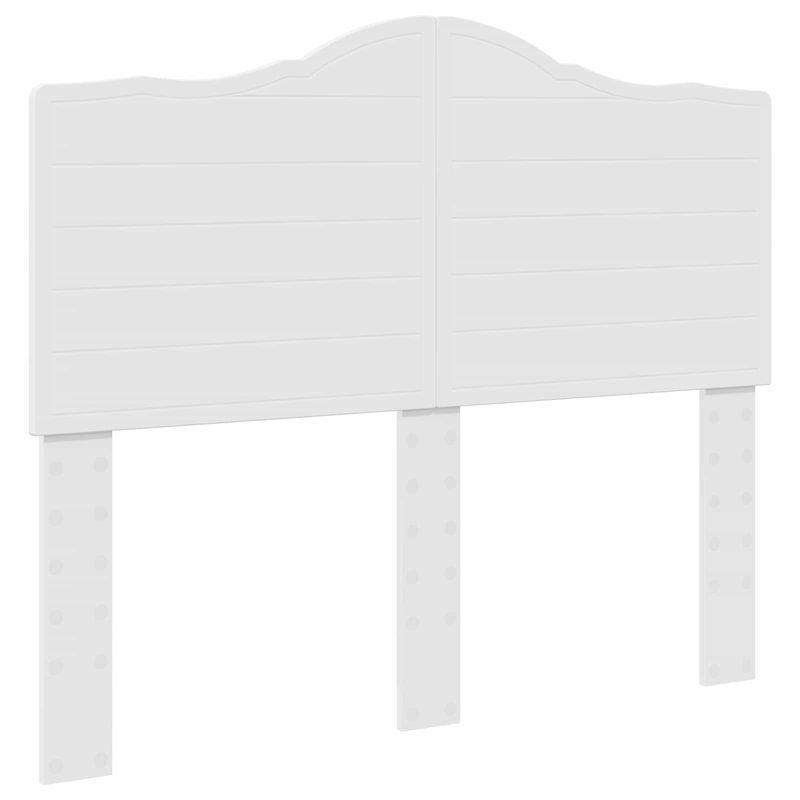 Casa si Gradina - Mobilier - Paturi si accesorii - Paturi - Cadru de pat cu headboard Alb 120 x 200 cm Lemn de pin masiv - Infinity.ro