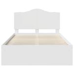 Casa si Gradina - Mobilier - Paturi si accesorii - Paturi - Cadru de pat cu headboard Alb 120 x 200 cm Lemn de pin masiv - Infinity.ro