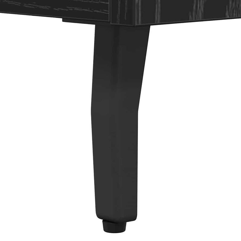 Casa si Gradina - Mobilier - Comode si corpuri - Comode - Bufet 2 pcs Stejar Negru Lemn Stratificat si Sticla - Infinity.ro