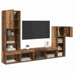 Casa si Gradina - Mobilier - Comode si corpuri - Comode - Unitati pentru Pereti de TV 4 pcs Lemn vechi Lemn compozit - Infinity.ro