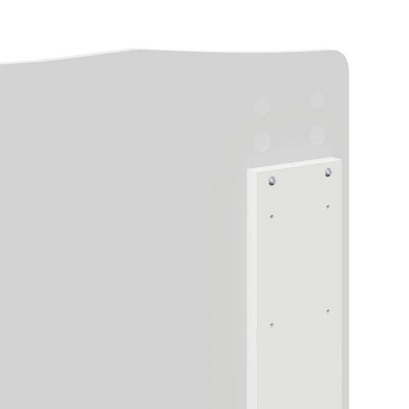 Casa si Gradina - Mobilier - Paturi si accesorii - Paturi - Cadru de pat cu headboard Alb 120 x 200 cm Lemn de pin masiv - Infinity.ro