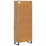 Casa si Gradina - Mobilier - Comode si corpuri - Corpuri bucatarie - Bufet Stejar Artizanal 69,5 x 34 x 180 cm Lemn compozit - Infinity.ro