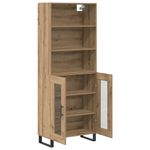 Casa si Gradina - Mobilier - Comode si corpuri - Corpuri bucatarie - Bufet Stejar Artizanal 69,5 x 34 x 180 cm Lemn compozit - Infinity.ro