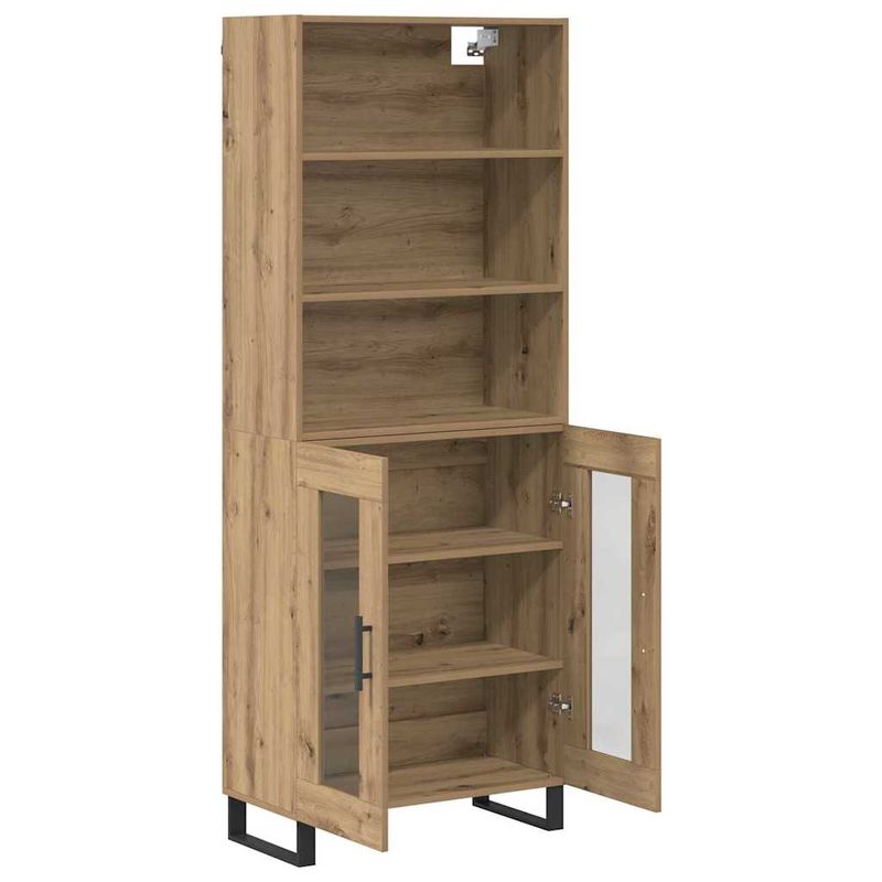 Casa si Gradina - Mobilier - Comode si corpuri - Corpuri bucatarie - Bufet Stejar Artizanal 69,5 x 34 x 180 cm Lemn compozit - Infinity.ro