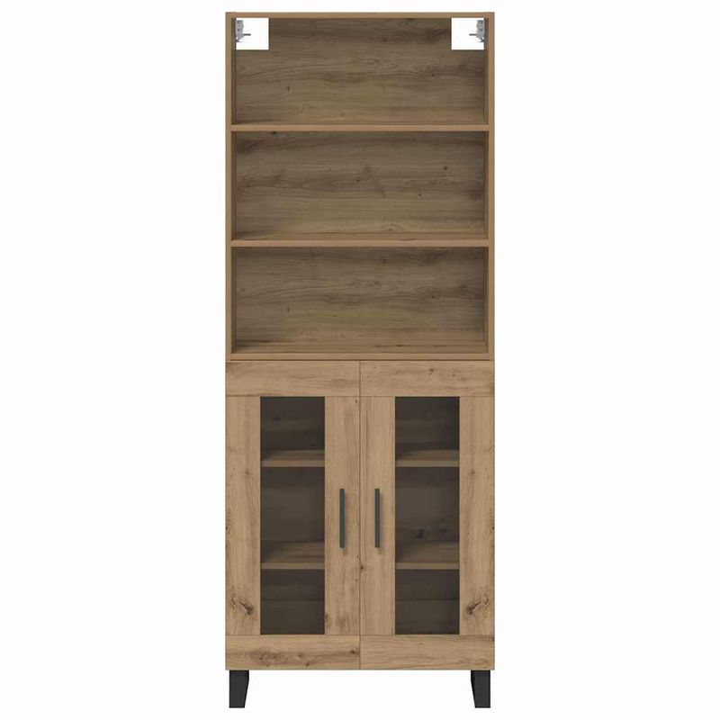 Casa si Gradina - Mobilier - Comode si corpuri - Corpuri bucatarie - Bufet Stejar Artizanal 69,5 x 34 x 180 cm Lemn compozit - Infinity.ro
