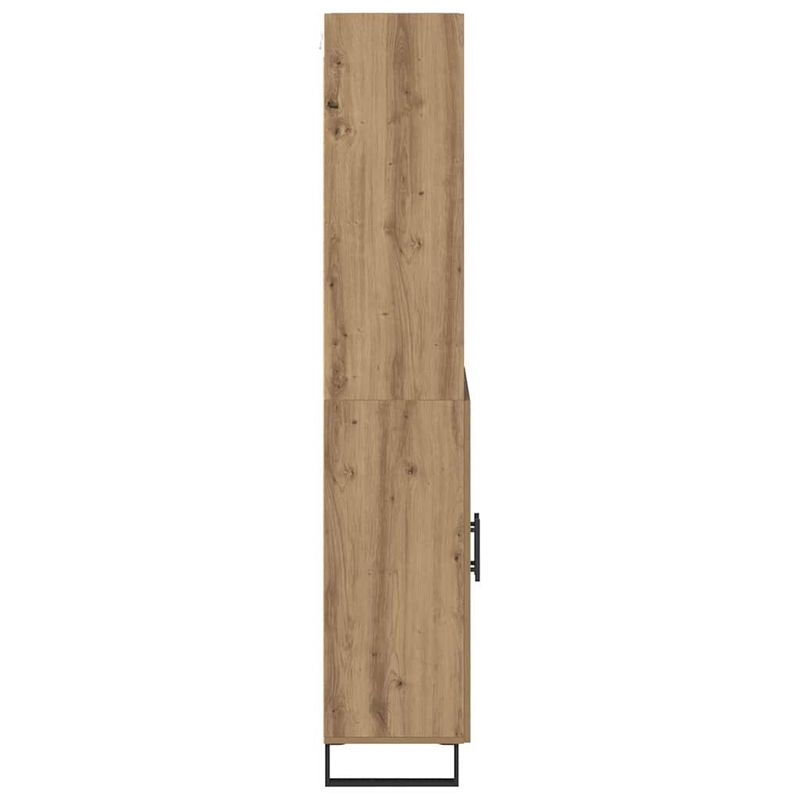 Casa si Gradina - Mobilier - Comode si corpuri - Corpuri bucatarie - Bufet Stejar Artizanal 69,5 x 34 x 180 cm Lemn compozit - Infinity.ro