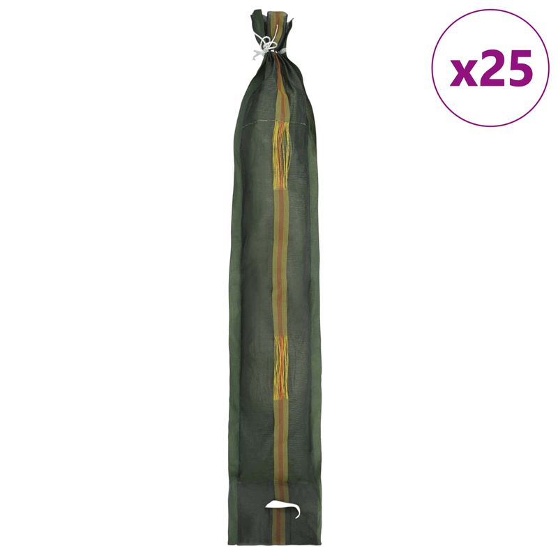 Casa si Gradina - Constructii - Depozitare, transport si protectie - Rafturi, fisete si vestiare - Saci cu nisip 25 pcs Verde inchis 120 x 27 cm HDPE - Infinity.ro