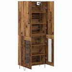 Casa si Gradina - Mobilier - Comode si corpuri - Comode - Bufet 2 pcs Lemn vechi Lemn tehnic si sticla - Infinity.ro