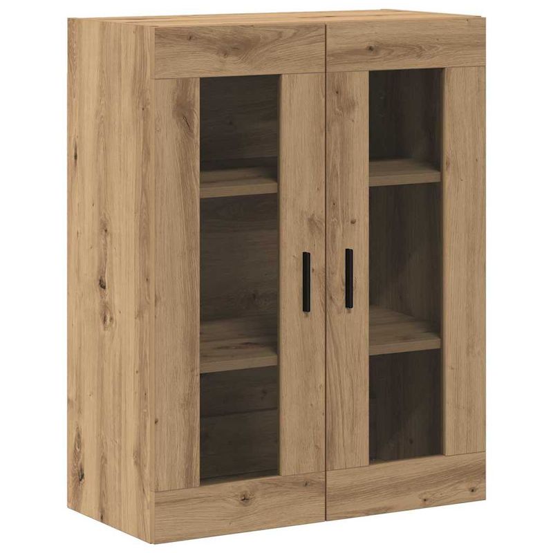 Casa si Gradina - Mobilier - Comode si corpuri - Comode - Bufet 2 pcs Stejar Artizanal Lemn Stratificat si Sticla - Infinity.ro